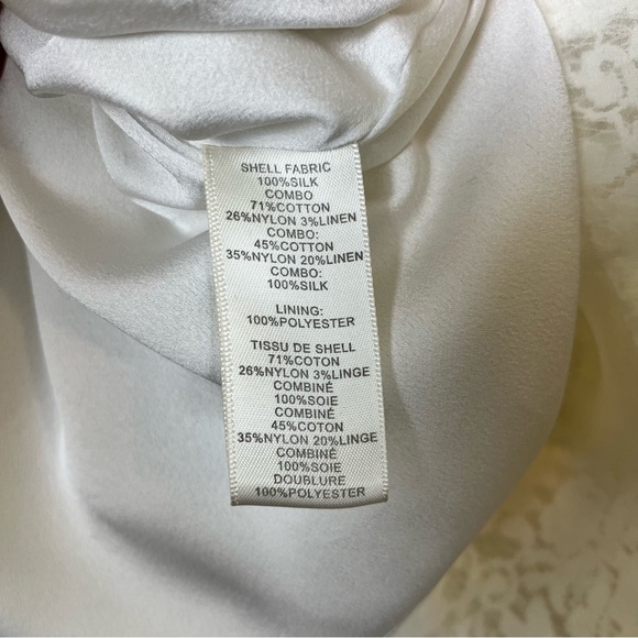 Rebecca Taylor White Silk Layered Effect Floral Lace Combo Dress - Size 8 - Picture 12 of 15